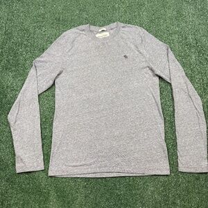 Vintage Y2k Abercrombie Fitch T Shirt Men's Size S Gray Long Sleeve Muscle Tee